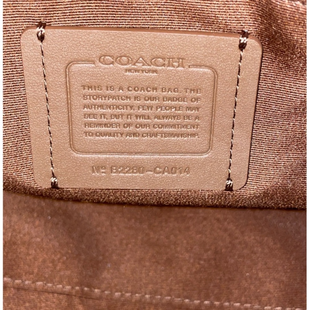 Coach Brown and Red Men's Bag - Picture 9 of 9